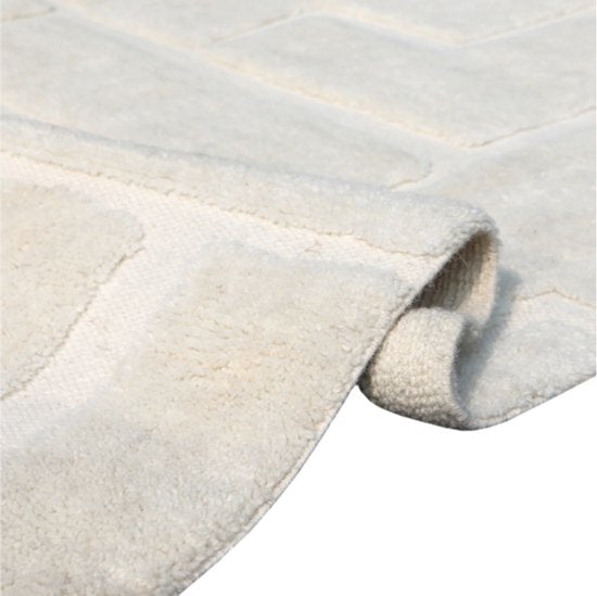 by fonQ Maze Vloerkleed - Off White - Rechthoekig - 200 x 290 cm