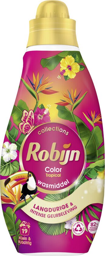 Robijn Klein & Krachtig Wasmiddel Color Tropical 19 Wasbeurten - 665 ml