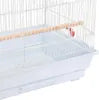 Yaheetech Vogelkooi - 46x35x104,5 cm - Dakopening - Wit Lichtblauw