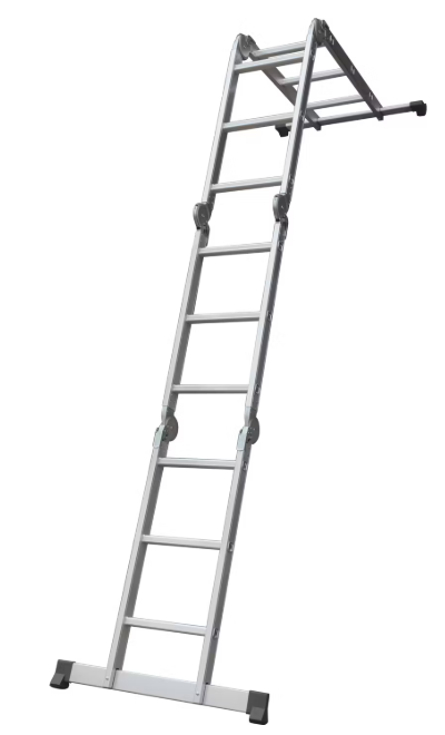 Batavia Aluminium Multifunctionele Ladder 4x3 sporten - Hoogte 165 cm | Werkhoogte 339 cm - Compact 90x33,5x25 cm