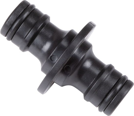 BLACK+DECKER Tussenstuk Tuinslang - ⌀ 3.2 x 5.2 CM - Verbind 2 Slangen - Zwart