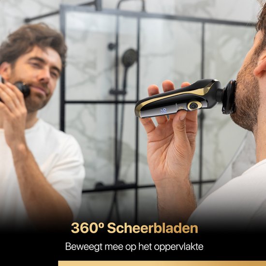 Wellshave 4 in 1 Scheerapparaat Elite - Scheerapparaat voor Mannen - Met Trimmer en Neustrimmer - Elektrische scheerapparaat - Scheren - Baardtrimmer