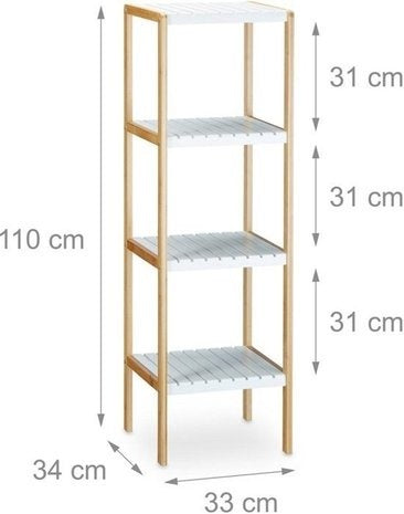 Bathroom Solutions - Handdoek Opbergrek Bamboe