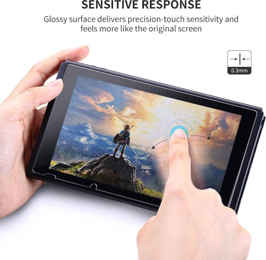 UGreen Screenprotector geschikt voor Nintendo Switch Gehard Glas 2-Pack - Duopack