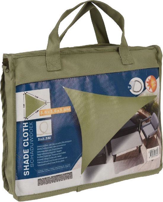 ProGarden-Schaduwdoek-driehoek-3,6x3,6x3,6-m-groen