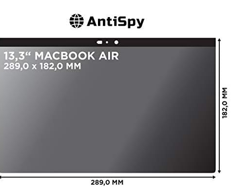 AntiSpy Privacy Schermfolie voor MacBook Air 13" - Magnetisch - Herbruikbaar