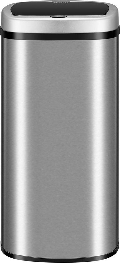 Automatische Prullenbak / Afvalemmer / Sensorprullenbak - 70 Liter - Zilver - Rechthoek