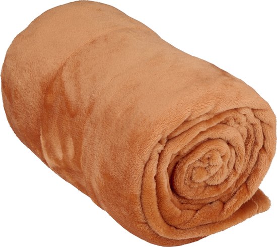 Arti Casa Fleece Deken 150 x 200 cm - Plaid - Super Zacht - Oranje