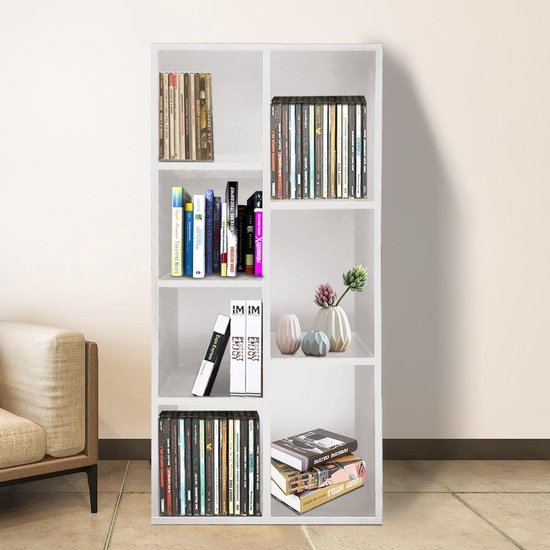 VDD Boekenkast 7 open vakkenkast - wit - 106x50x24 cm