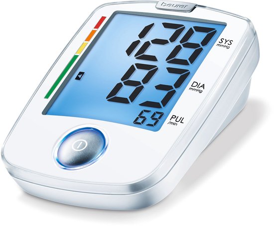Beurer BM 44 Basic XL Bloeddrukmeter bovenarm - Aanbevolen door de Hartstichting - XL verlicht display - Manchet 22-30 cm - Klinisch gevalideerd - HealthManager Pro app - Onregelmatige hartslag