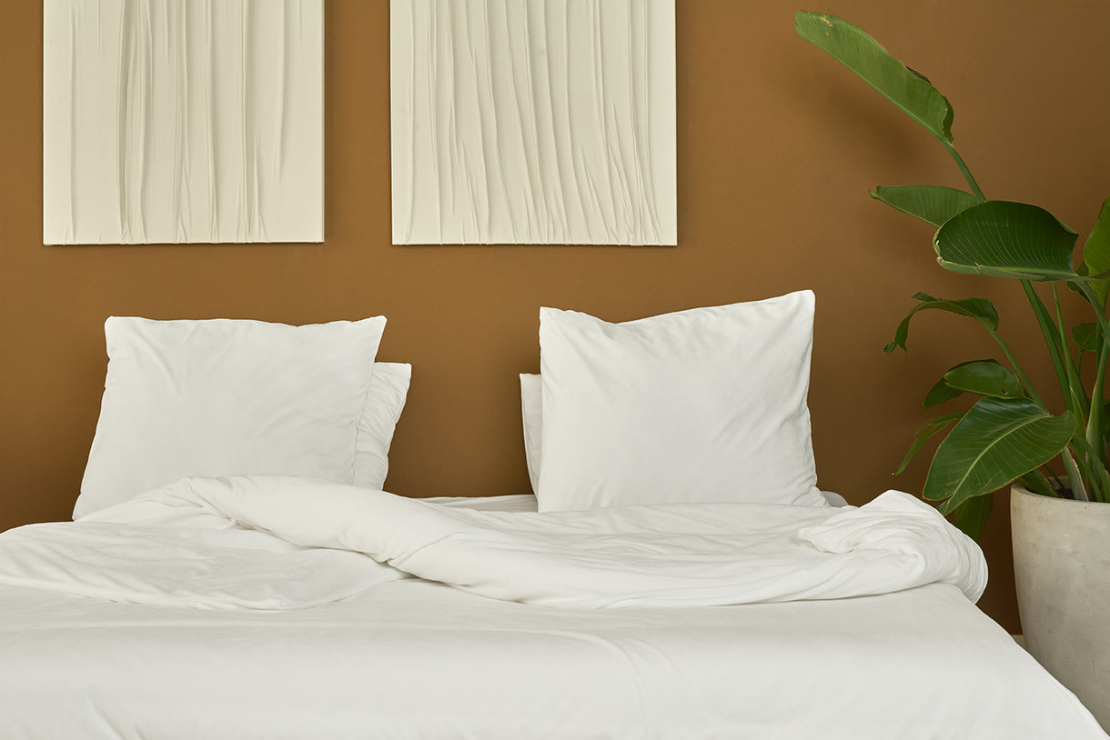 SJUMO Silky Smooth - Fresh White - Dekbedovertrekset - 220 x 200cm
