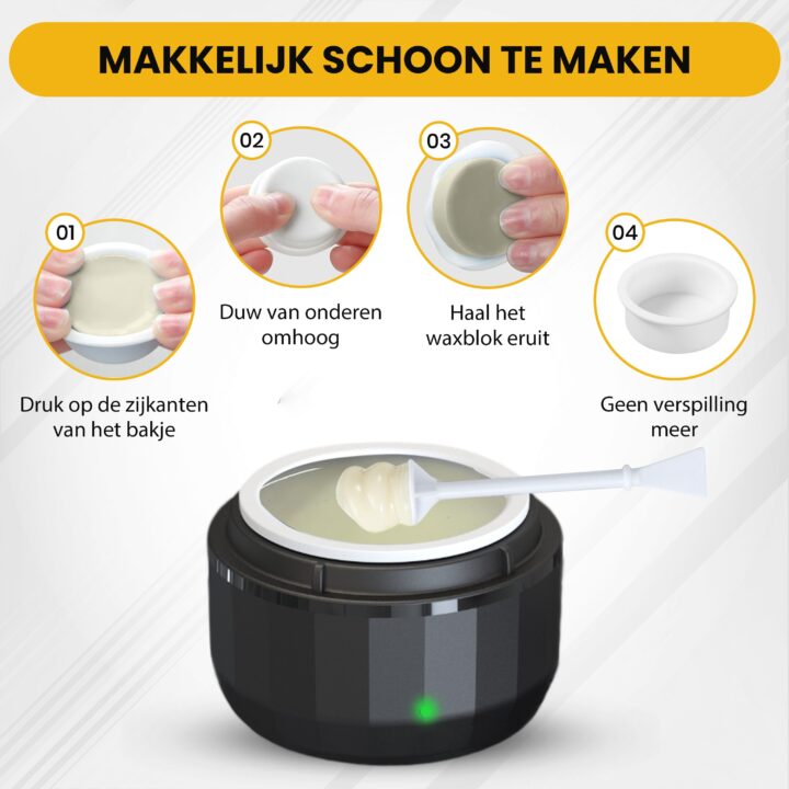 Bolusso Wax-apparaat voor Neus en Gezicht - Compact