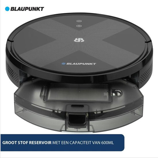 Blaupunkt Bluebot XVAC – Robotstofzuiger met Laadstation – Gyro Navigatie - Met dweilfunctie door los te verkrijgen dweilmodule