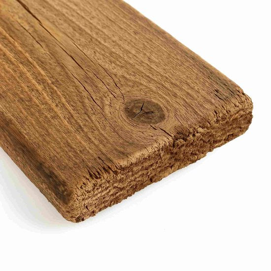 Mica Decorations Bold Houten Bankje - L108 x B20 x H37 cm - Gerecycled Hout - Bruin