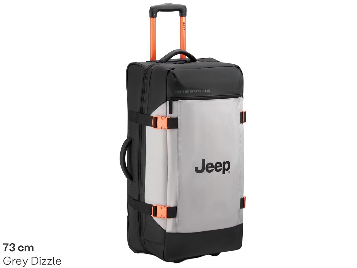 Jeep Duffle Bag - Trolley Duffel Tas - maat M 73 cm - Zwart