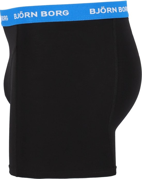 Björn Borg - Heren Onderbroeken 3-Pack Boxers Contrast Solids - Zwart - Maat XXL