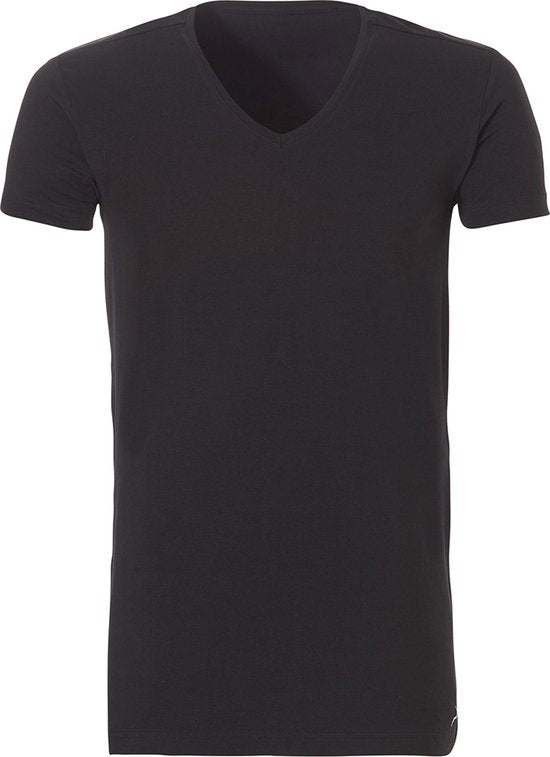 Ten Cate - XXL - Basic T-shirt - 2-pack - V-hals - Heren - Zwart