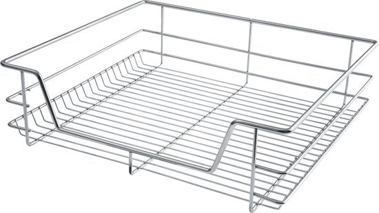 tectake® - Uitschuifbaar Telescopisch keukenrek - voor o.a. keukenkast - 60 cm breed - 402017