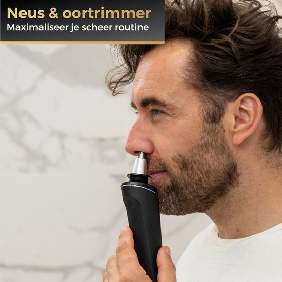 Wellshave 4 in 1 Scheerapparaat Mannen - Met Trimmer & Neustrimmer - Elektrisch Scheerapparaat- Nat en droog - Scheerapparaten - Scheren - Baardtrimmer
