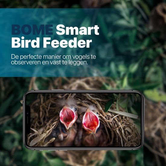 Vogelhuisje met Camera en Audio - Vogelhuisjes Hangend - Hout - Nestkastje - Dubbel zonnepaneel