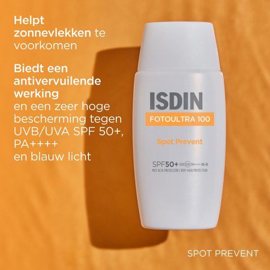 ISDIN - Fotoultra Spot Prevent - SPF50+ - 50ml - Voorkomt huidvlekken