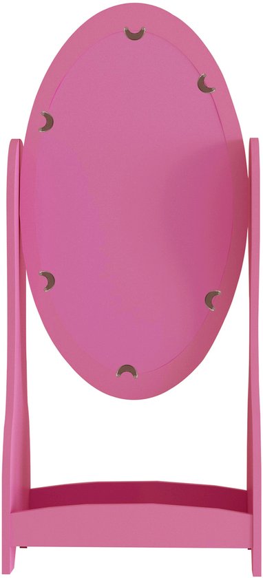 VDD - Spiegel - Spiegel Staand - Spiegel make up - Spiegel staand klein - Spiegel kinderkamer - Spiegel roze - Spiegel staand roze