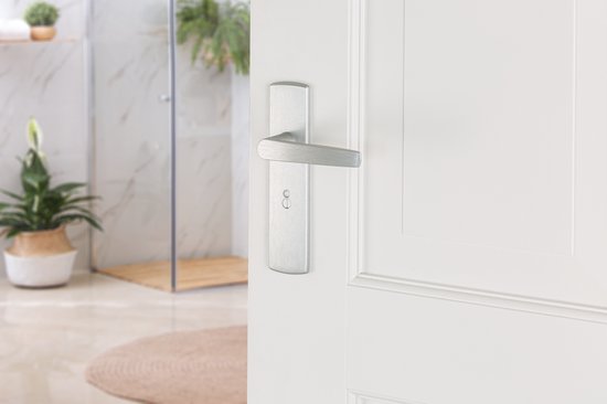 AXA Binnendeurbeslagset – Incl. Deurkrukken & Slot – TL63 – 38-54 mm – Aluminium