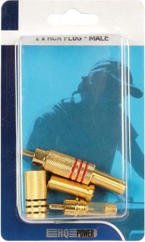 HQ-Power Rca-plug - 2 x mannelijk