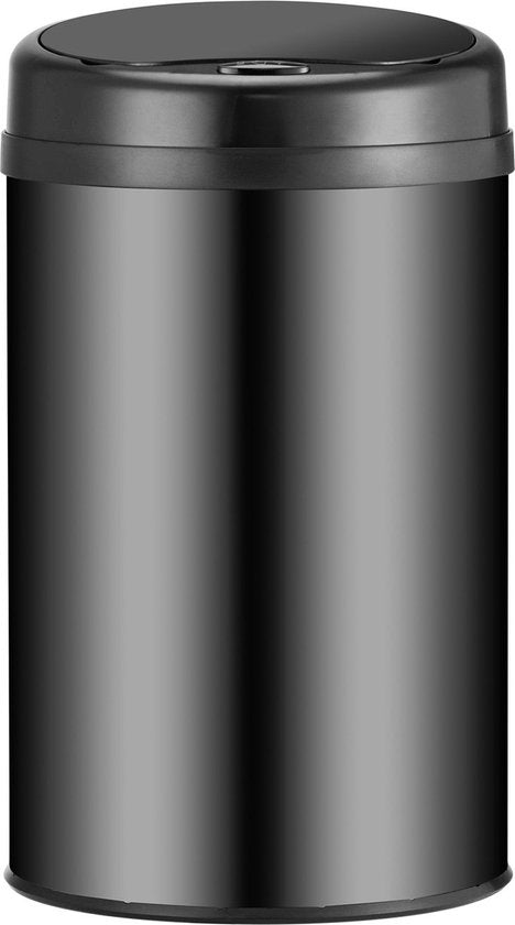 Automatische Prullenbak / Afvalemmer / Sensorprullenbak - 30 Liter - Zwart - Rond