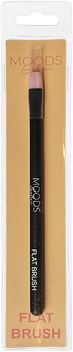 Moods Gellac Flat Brush – Nagelborstel – Voor Gellak & Nail Art – Zwart