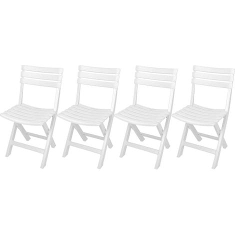 Progarden Komodo Klapstoelen Set - Ergonomisch - Wit