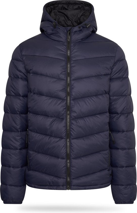 Pierre Cardin - Heren Jas winter Padded Jacket - Blauw - Maat M