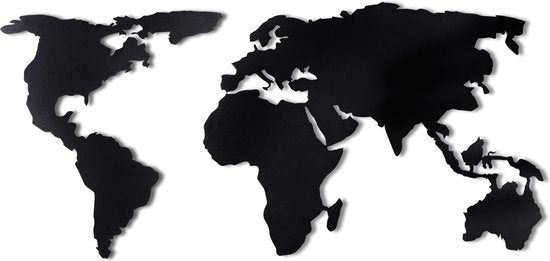 Wereldkaart silhouet