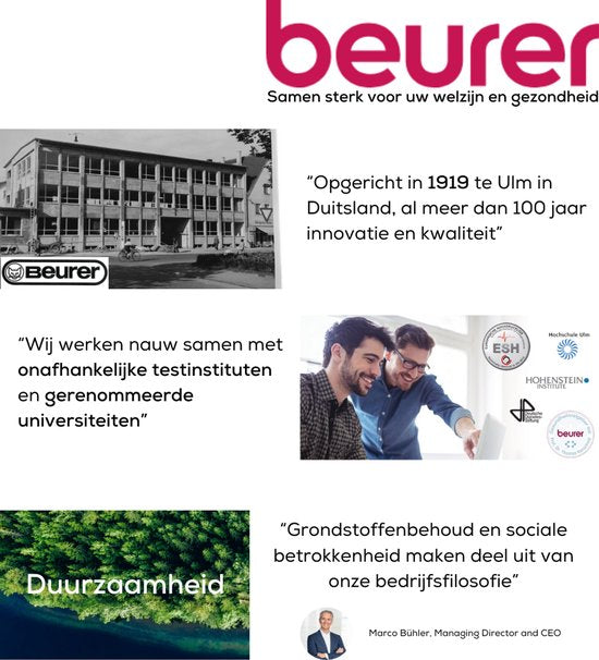 Beurer BM 44 Basic XL Bloeddrukmeter bovenarm - Aanbevolen door de Hartstichting - XL verlicht display - Manchet 22-30 cm - Klinisch gevalideerd - HealthManager Pro app - Onregelmatige hartslag