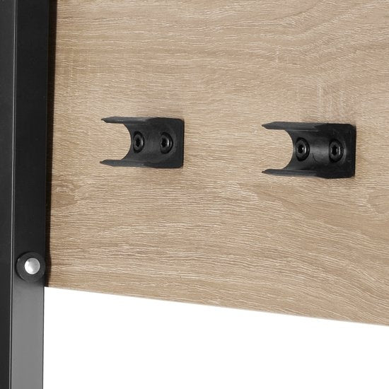 tectake® - Set van 2 bijzettafels Phoenix inklapbaar - lichtbruin - 404778