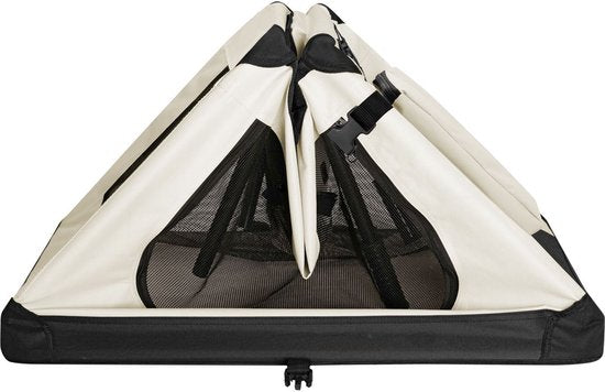 Vouwbare Hondentransportbox / Bench Lassie L - Beige - 50 x 70 x 52 cm