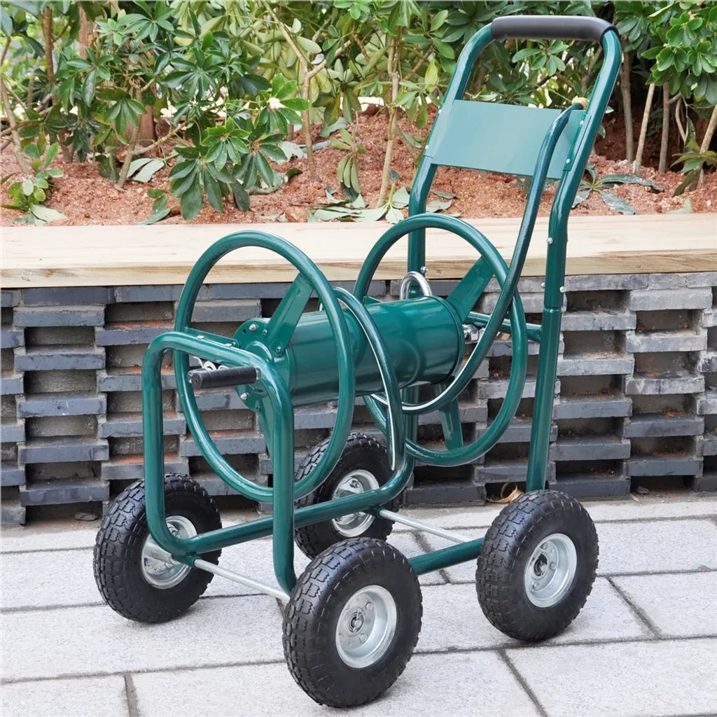 Yaheetech Massieve PU Wielen Set van 2 - Ø255 x 80 mm - Lekvrije Steekwagenwielen met 16 mm As