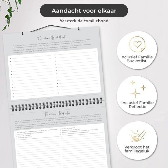 Systemyze Familieplanner Pro 2025 - Planner - Weekplanner - Gezinsplanner - Family Planner - Ongedateerd - Grijs