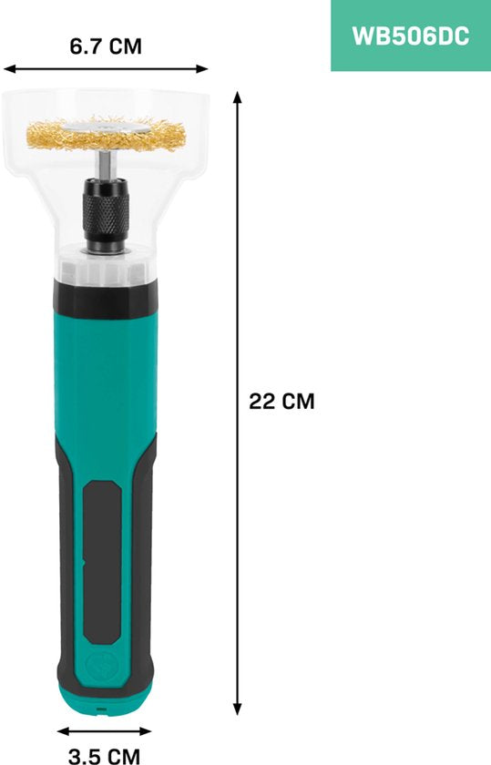 VONROC Elektrische Onkruidborstel - 4V - Incl. USB-C kabel