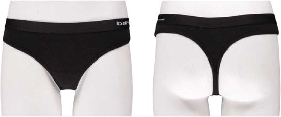 Apollo Dames String Zwart Bamboe 3-pack - Maat XL