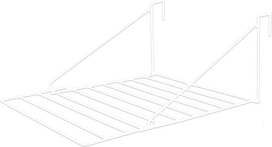 BRASQ Droogrek Hangend Wit - 5 meter - Wasdroger voor Deur en Balkon - Wasrek inklapbaar - Wanddroogrek - Ophangbaar droogrek- 53x71x27 cm