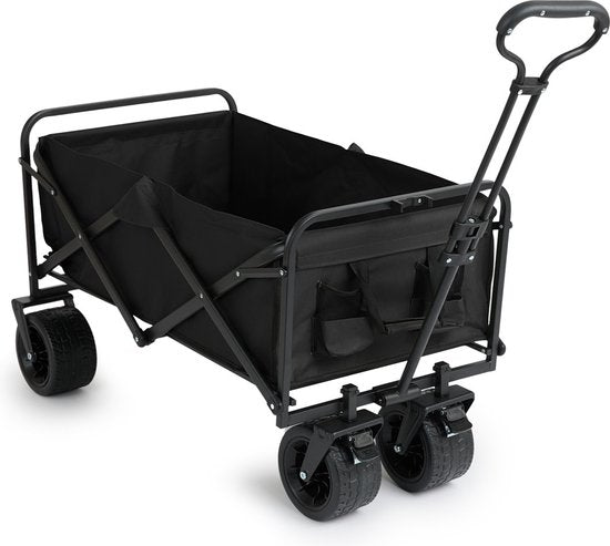 909 Outdoor Bolderkar - Opvouwbaar - Max laadvermogen 80 KG - 100x57x99cm - Zwart