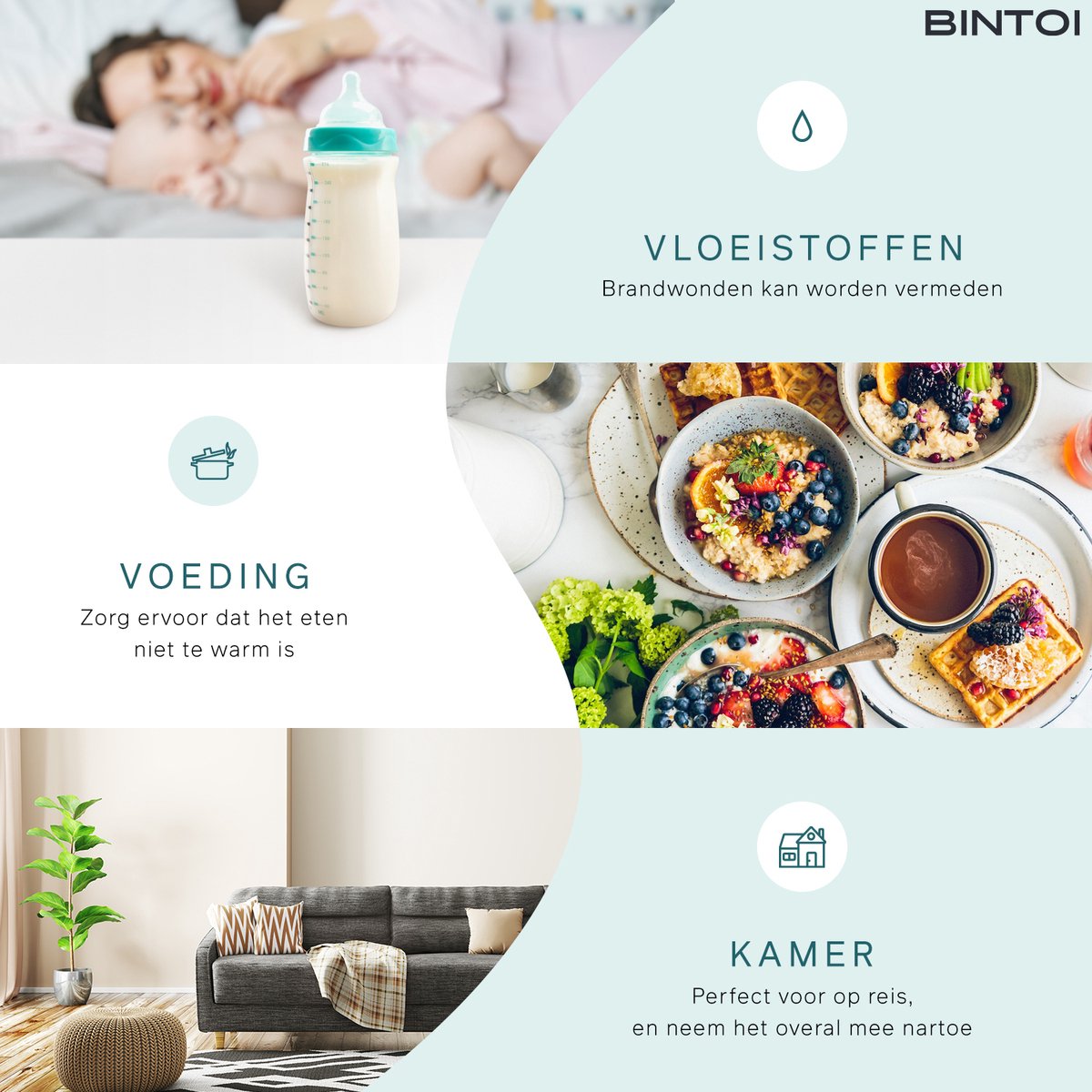 Bintoi® X100 Infrarood Thermometer – Digitale Oor- en Voorhoofdthermometer – Koortsthermometer voor Baby’s & Volwassenen – 1 Seconde Meting – 3-in-1 Temperatuurmeter – Incl. Batterijen