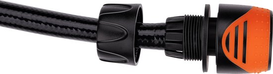 BLACK+DECKER Tuinslang Koppeling 1/2'' - Tuinslangen ⌀13mm - Kunststof - Zwart/ Oranje