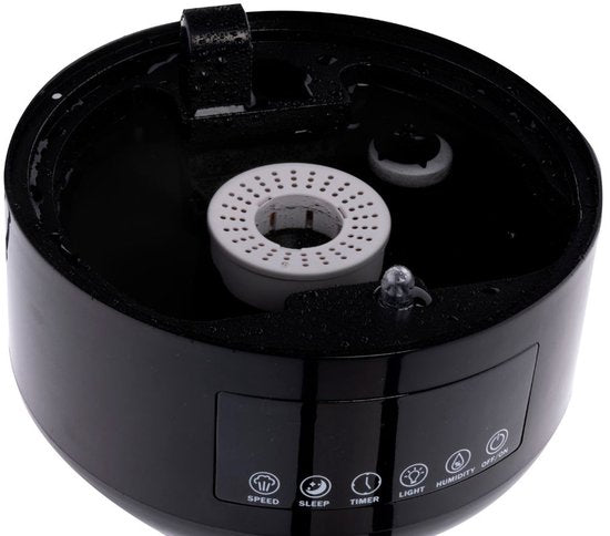 Grundig Luchtbevochtiger HD-1903A - Ultrasone Lucht Bevochtiger 4,3L - met Timer en Nachtlamp - Incl. Afstandsbediening - Zwart