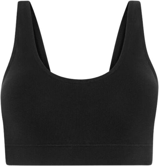 Bamboo Elements Naadloze BH Zonder Beugel - Zwart - Uitneembare BH pads - Bralette Dames - Beha - Bamboe - Seamless Ondergoed Dames
