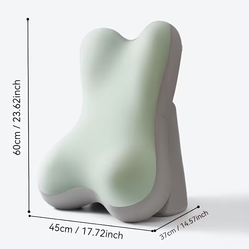 Elhive Verstelbaar Rugsteunkussen - Ergonomisch Geheugenschuim - Bedkussen met Beensteun