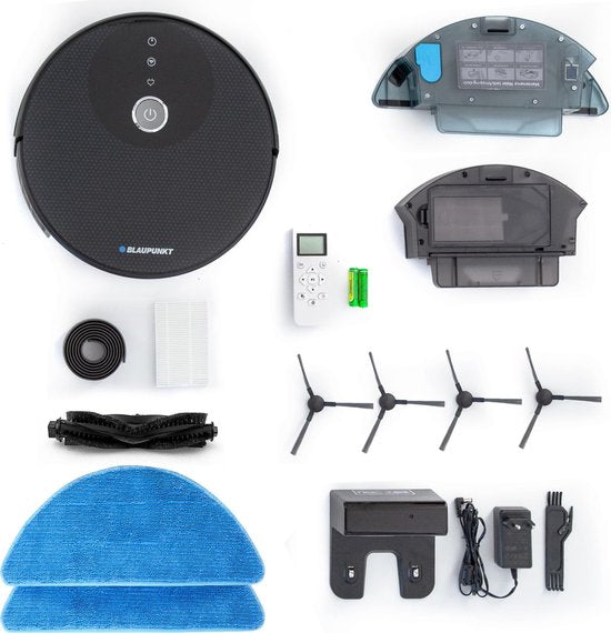 Blaupunkt Bluebot XBOOST BPK-VCBB1XB - Robotstofzuiger met dweilfunctie - Laadstation - Turbo zuigfunctie