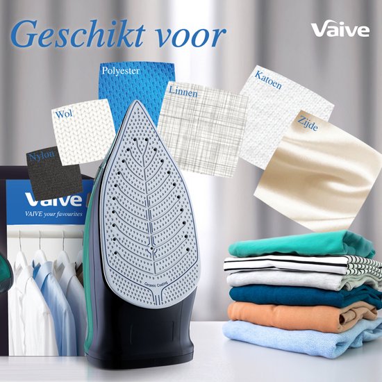 VAIVE TurboSteam 2400 Strijkijzer - Stoomstrijkijzer - Iron - stoomstrijkijzers - 2400W - 320 ML Watertank - Stoomstootfunctie