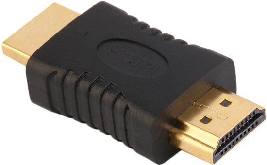 Techvavo® Set van 2 - HDMI Male naar Male Koppelstuk - HDMI 1.4 Compatibel - Zwart